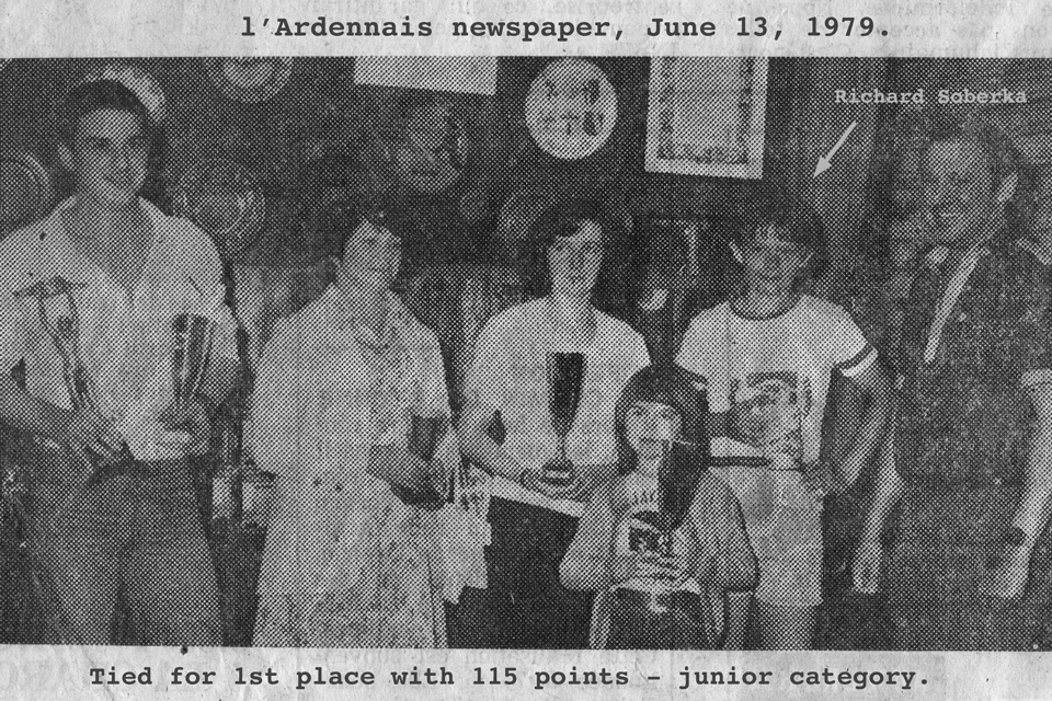 Richard Soberka shooting competition in 1979