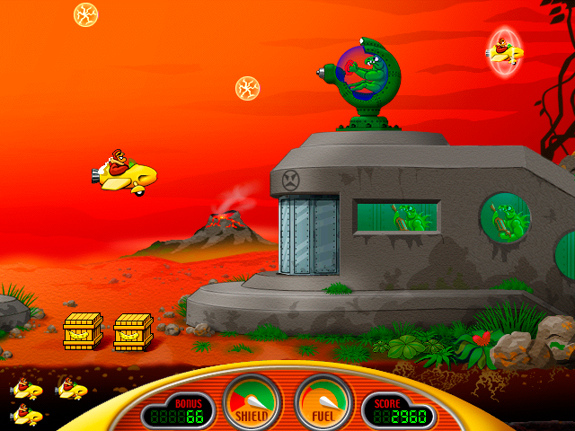 Screenshot of Captain Bumper game at level 2