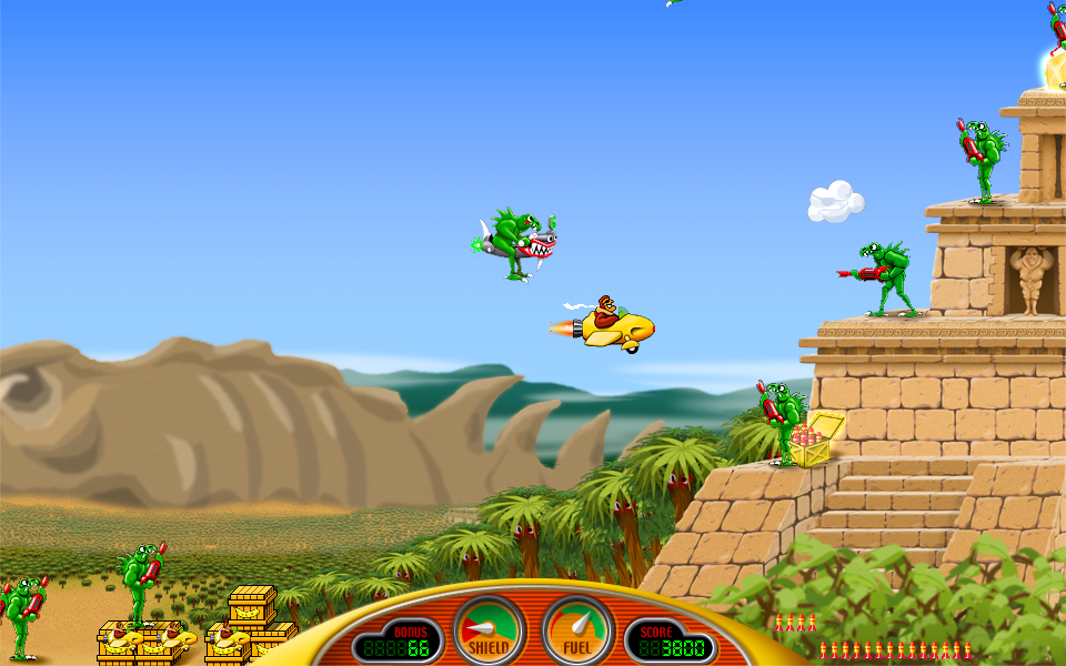 Screenshot of Captain Bumper 2.0 game at level 4