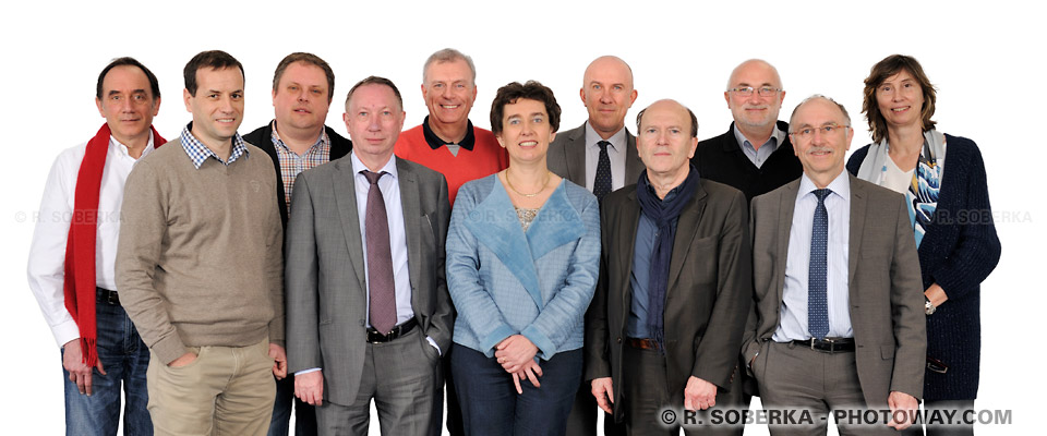 Group portrait of researchers and leaders